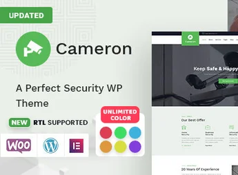 Cameron – Home Automation , CCTV & Security WordPress Theme + RTL