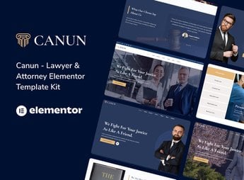 Canun – Lawyer Attorney and Law Firm Elementor Template Kit