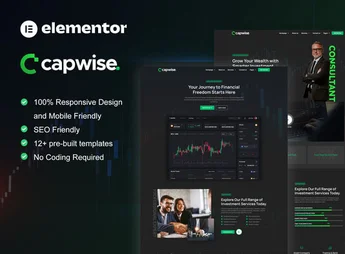 CapWise – Trading & Investment Elementor Pro Template Kit