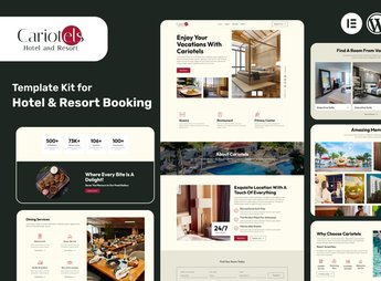 Cariotels – Luxury Hotel & Resort Elementor Template Kit