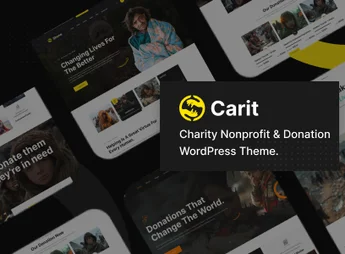 Carit – Charity Nonprofit & Donation WordPress Theme