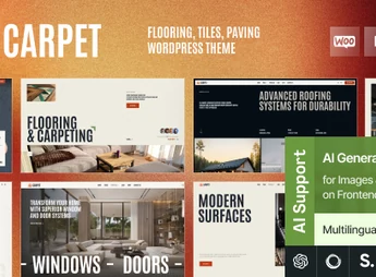 Carpet – Flooring, Tiles & Paving WordPress Theme