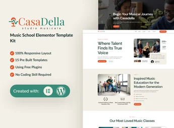 CasaDella – Music School Elementor Template Kit