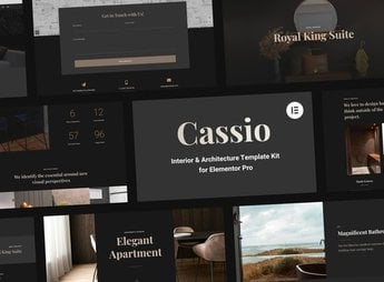Cassio – Interior & Architecture Elementor Pro Template Kit