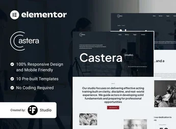 Castera – Artist Casting & Talent Management Elementor Kit