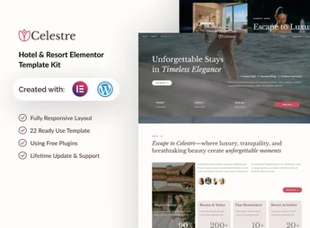 Celestre – Hotel & Resort Elementor Template Kit