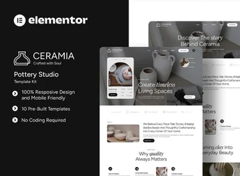 Ceramia – Pottery Studio Elementor Template Kit