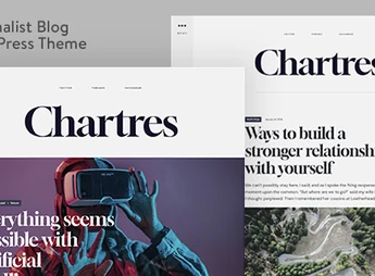 Chartres – Timeless Minimalist Blogging WordPress Theme