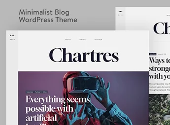 Chartres – Timeless Minimalist Blogging WordPress Theme