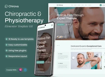 Chirova – Chiropractic & Physiotherapy Elementor Template Kit