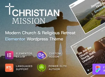 Christian Mission – Religious Events & Retreats Church WordPress Theme