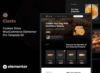 Ciasto – Cookies Store WooCommerce Elementor Pro Template Kit
