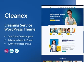 Cleanex – Cleaning Service WordPress Theme