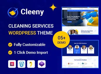 Cleeny – Cleaning Services & Repair Company WordPress Theme