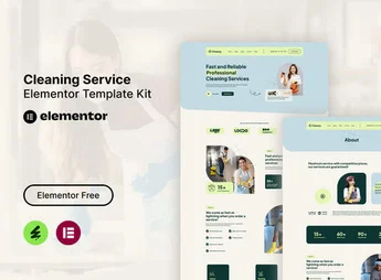 Cleansy – Cleaning Service Elementor Template Kit