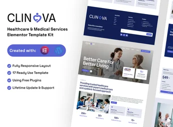 Clinova – Healthcare & Medical Services Elementor Template Kit