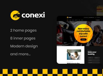 Conexi – Taxi Booking Service WordPress Theme + RTL