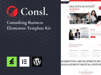 Consl – Consulting Business Elementor Template Kit