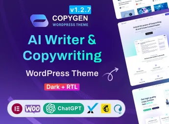 CopyGen – AI Writer & Copywriting Landing Page WordPress Theme