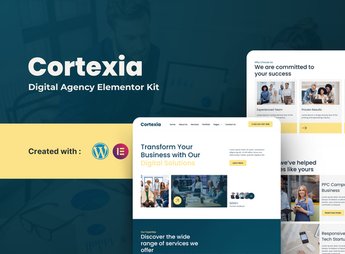 Cortexia – Digital Agency Elementor Template  Kit