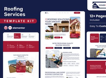 Coverroofs – Roofing Services Elementor Template Kit