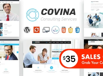 Covina – Business Consulting and Professional Services WordPress Theme