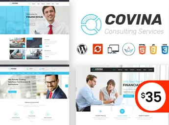 Covina – Business Consulting and Professional Services WordPress Theme
