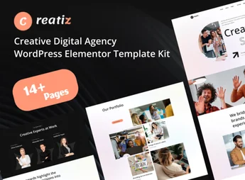 Creatiz – Creative Digital Agency Elementor Template Kit