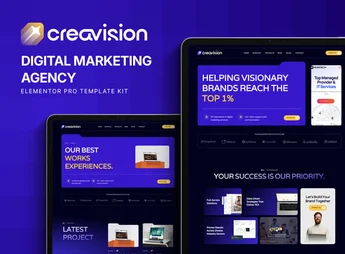 Creavision – Digital Marketing Agency Elementor Pro Template Kit