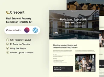 Crescent – Real Estate & Property Elementor Template Kit
