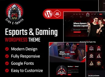 CROX | Esports & Gaming WordPress Theme