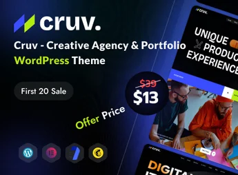 Cruv – Creative Agency & Portfolio WordPress Theme