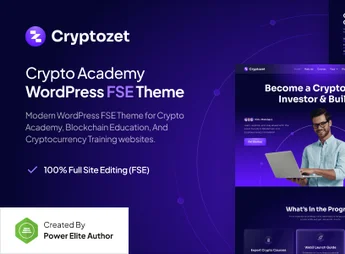 Cryptozet – Crypto & Blockchain Academy Gutenverse FSE WordPress Theme