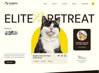Cuddoo – Pet Care & Clinic Elementor Template Kit