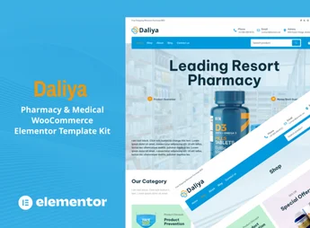 Daliya – Pharmacy & Medical Store WooCommerce Elementor Pro Template Kit
