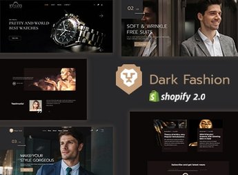 Dark Fashion – Watch, Jewel & Blazer Shopify Theme