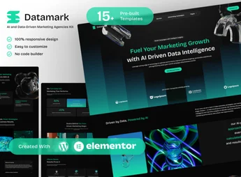 Datamark – AI & Data Driven Marketing Agencies Elementor Template Kit