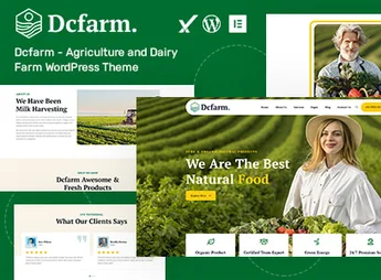 Dcfarm – Agriculture and Dairy Farm WordPress Theme