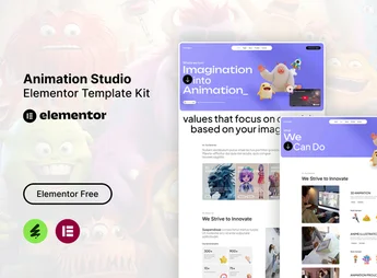 Debv – Animation Studio Elementor Template Kit