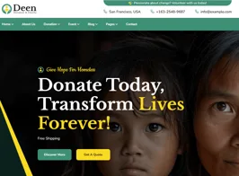 Deen – Donation & Charity WordPress Theme