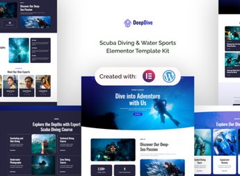 Deepdive – Scuba Diving & Water Sports Elementor Template Kit