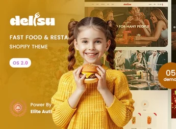 Delisu – Fast Food & Restaurant Responsive Shopify 2.0 Theme