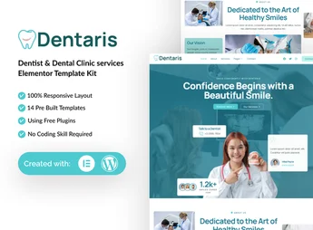 Dentaris – Dentis & Dental Clinic Service Elementor Template Kit