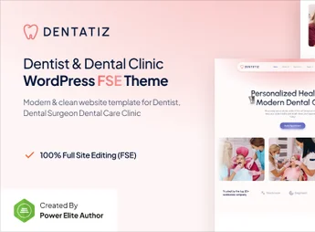 Dentatiz – Dentist & Dental Care Clinic FSE WordPress Theme