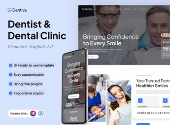Dentiva – Dentist & Dental Clinic Elementor Template Kit