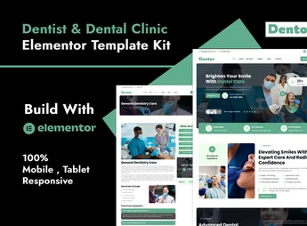 Dentor – Dentist & Dental Care Elementor Template Kit