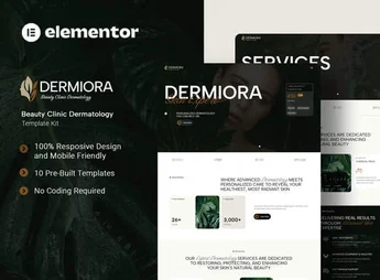 Dermiora – Beauty Clinic Dermatology Elementor Template Kit