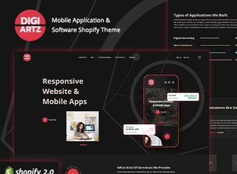 Digiartz – Software & App Store Shopify Theme