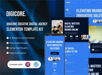 Digicore – Creative Digital Agency Elementor Template Kit