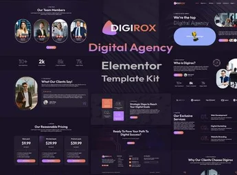 Digirox – Digital Agency Elementor Template Kit